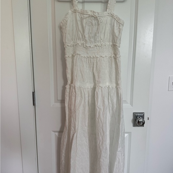 NWOT Doen x GAP White Midi Dress L - Picture 2 of 4